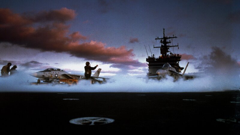 Aircraft Carrier Deck — Blue, Dramatic, Sunset