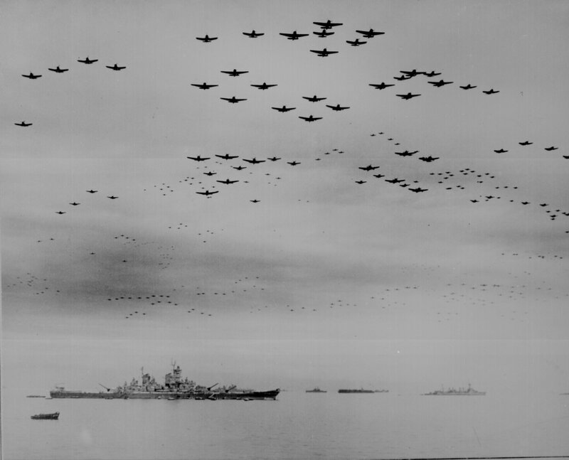 Aircraft Carrier Fleet — Black, Dramatic, Photograph