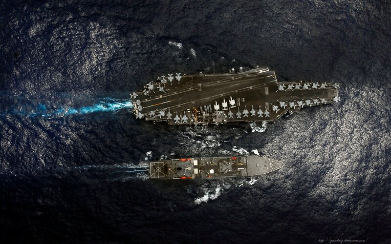 Aircraft Carrier Fleet — Black, Dramatic