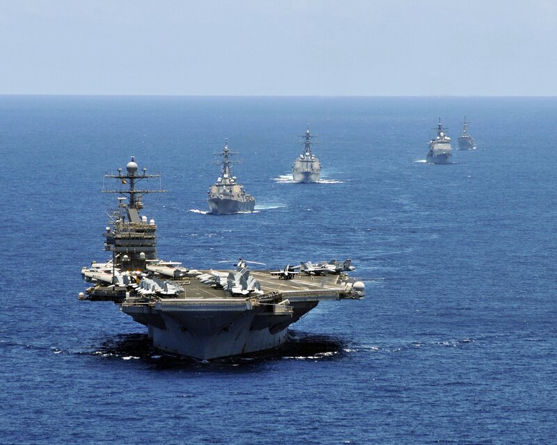 Aircraft Carrier Fleet — Blue, Calm