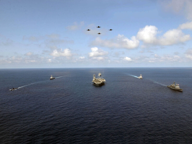 Aircraft Carrier Fleet — Blue, Serene