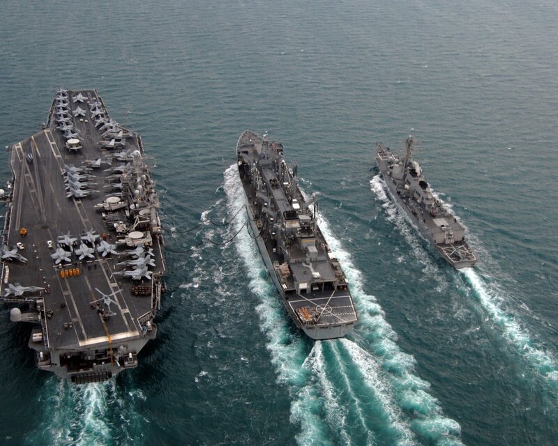 Aircraft Carrier Fleet — Gray, Calm