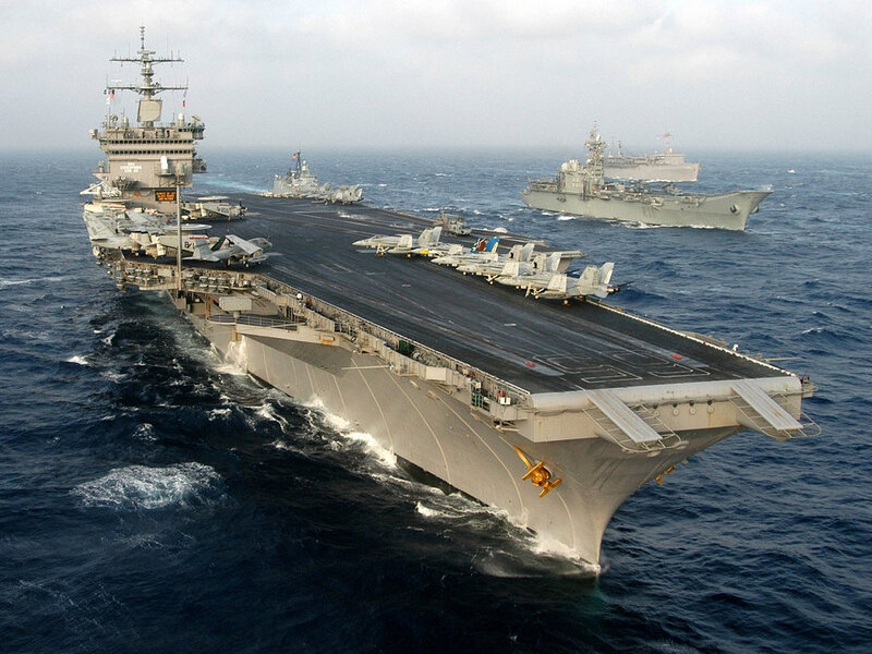 Aircraft Carrier Fleet — Gray, Dramatic