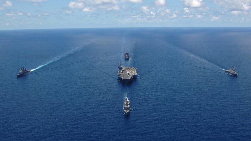 Aircraft Carrier Formation — Blue