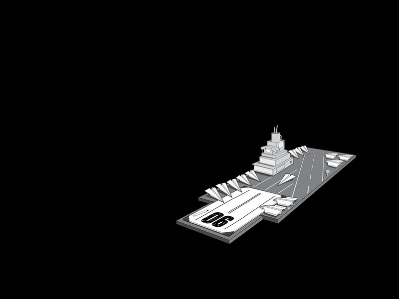 aircraft carrier model