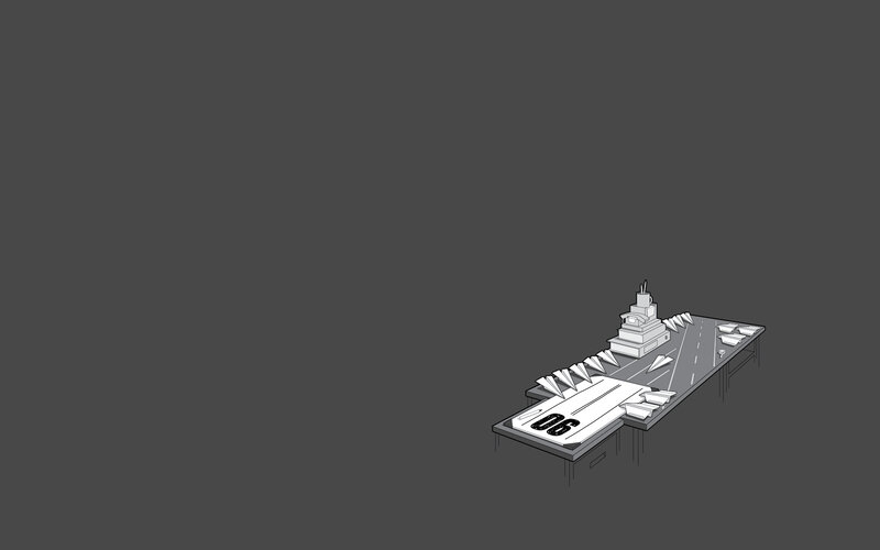 Aircraft Carrier Model — Gray, Neutral, Illustration, Ship