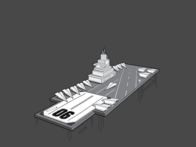 Aircraft Carrier Model — Gray