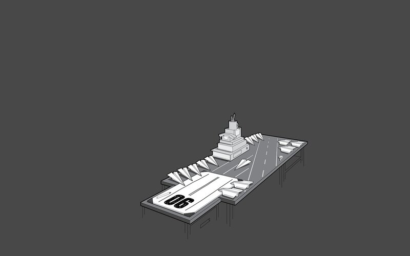 aircraft carrier model