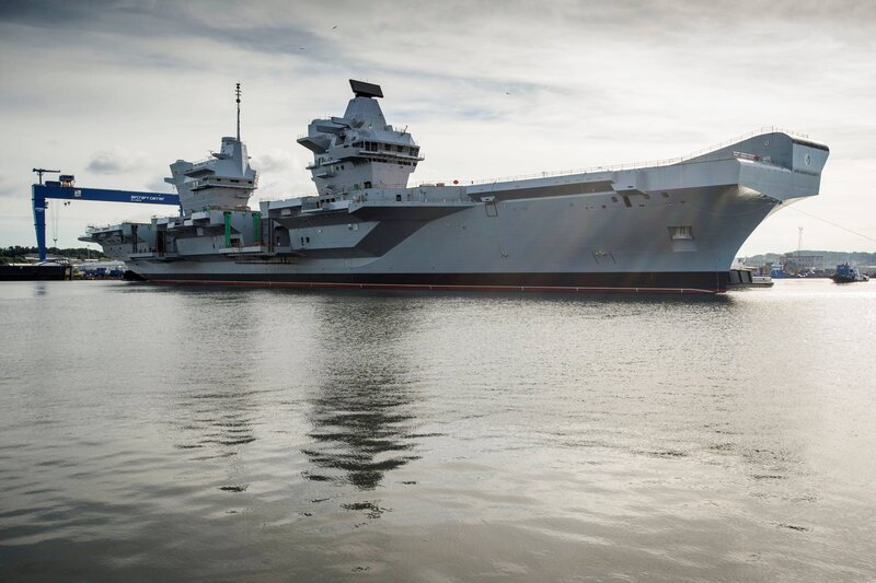 Aircraft Carrier Ship — Gray, Calm, Afternoon