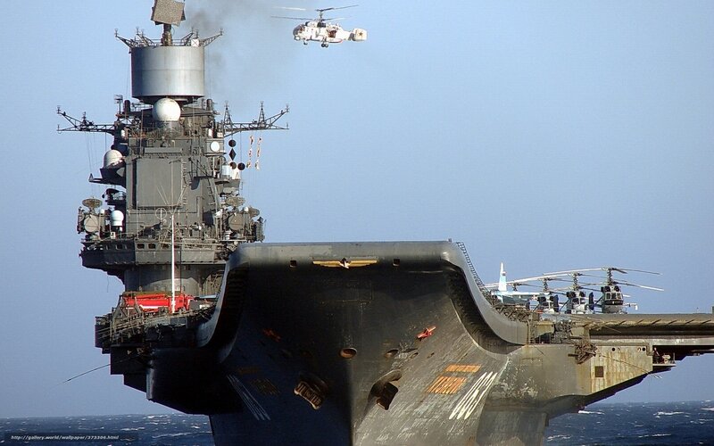 aircraft carrier with helicopters
