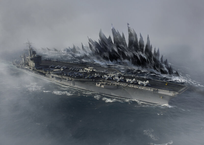 Aircraft Carrier with Monster
