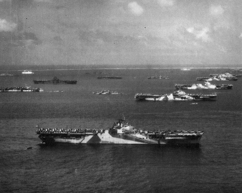 Aircraft Carriers at Sea — Black