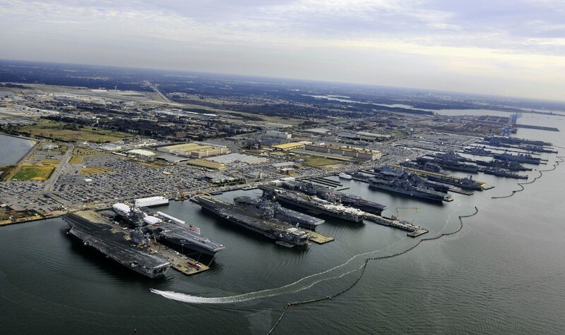Aircraft Carriers in Port
