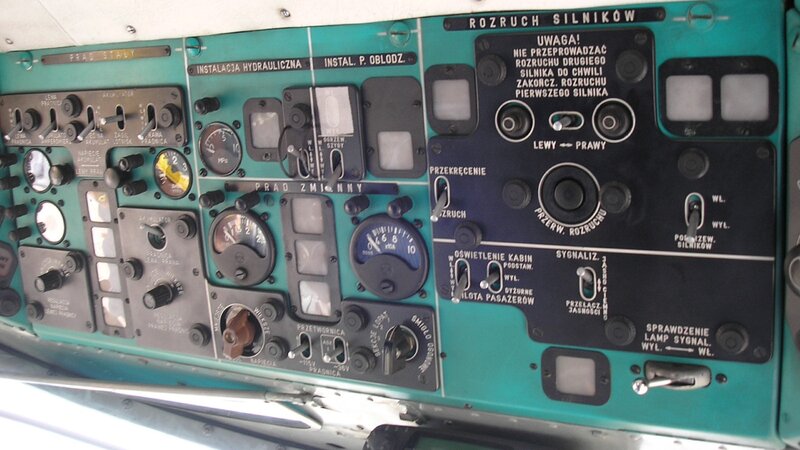 aircraft cockpit control panel