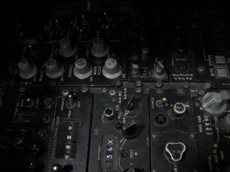 aircraft cockpit control panel