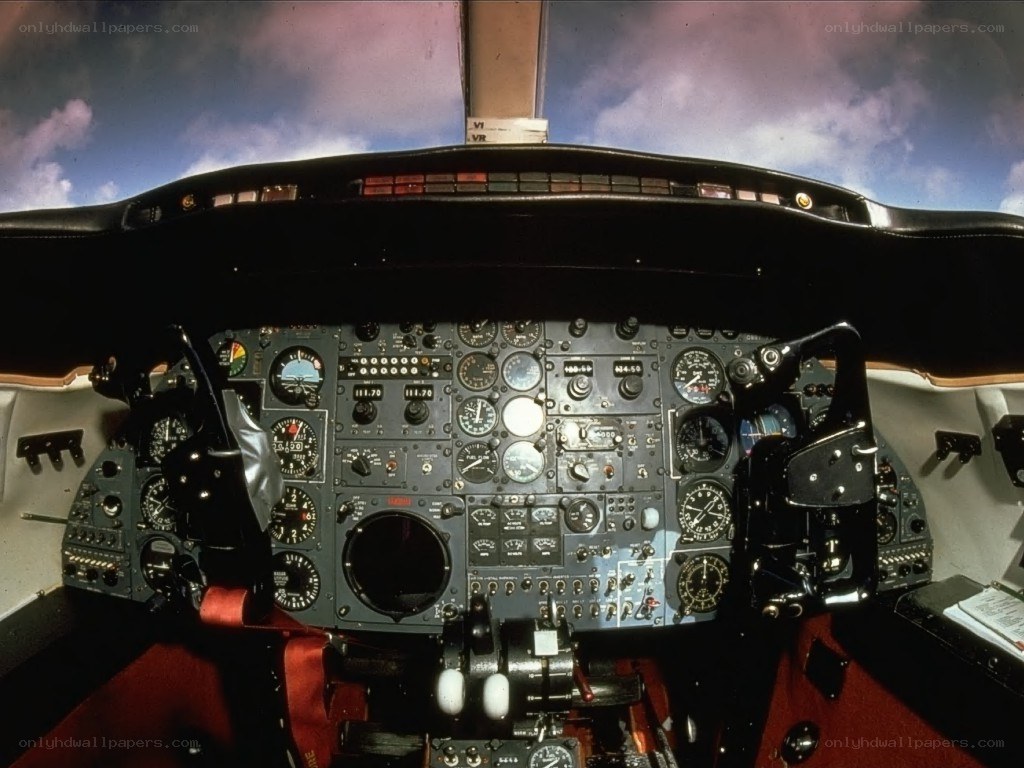 aircraft cockpit interior