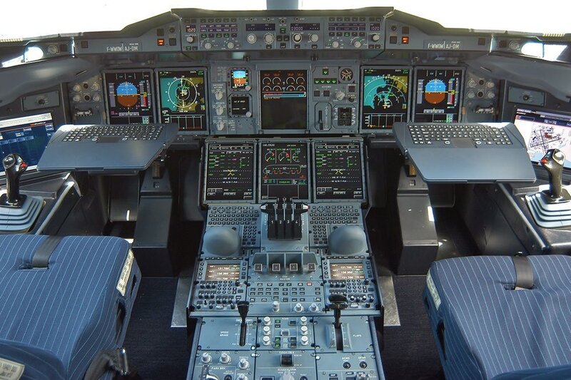 aircraft cockpit interior