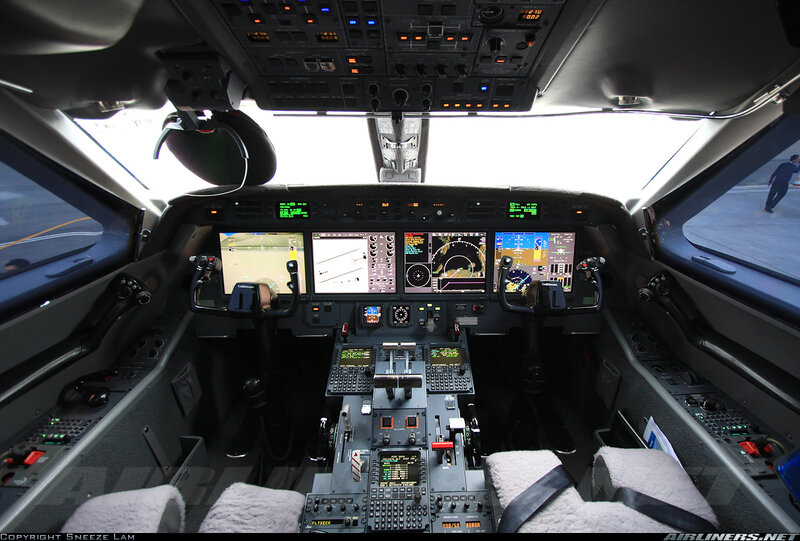 aircraft cockpit interior