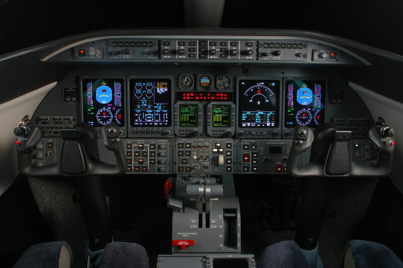 aircraft cockpit interior