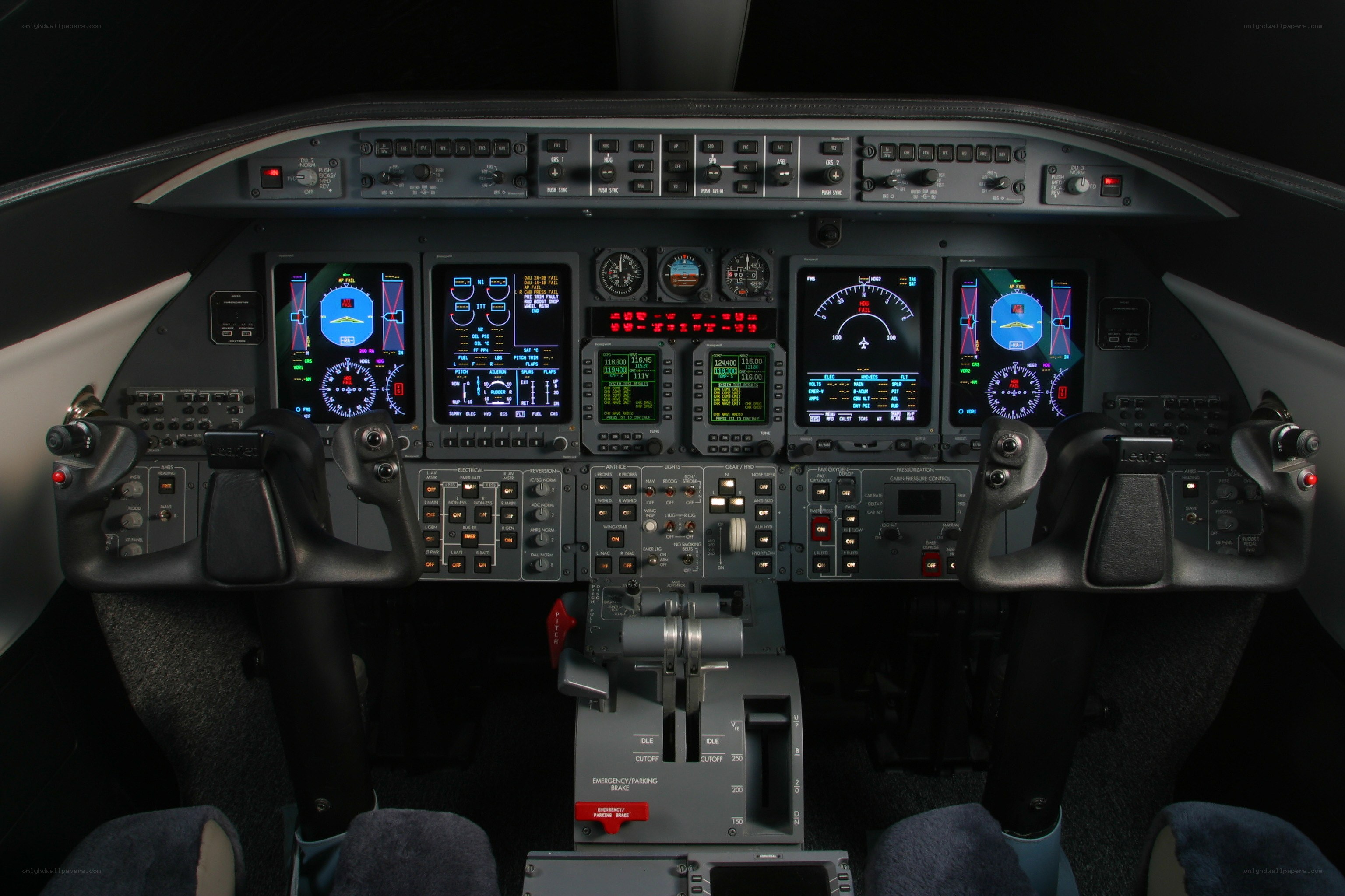 aircraft cockpit interior