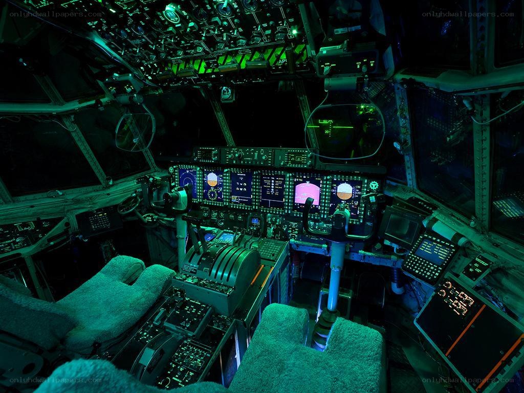 aircraft cockpit interior