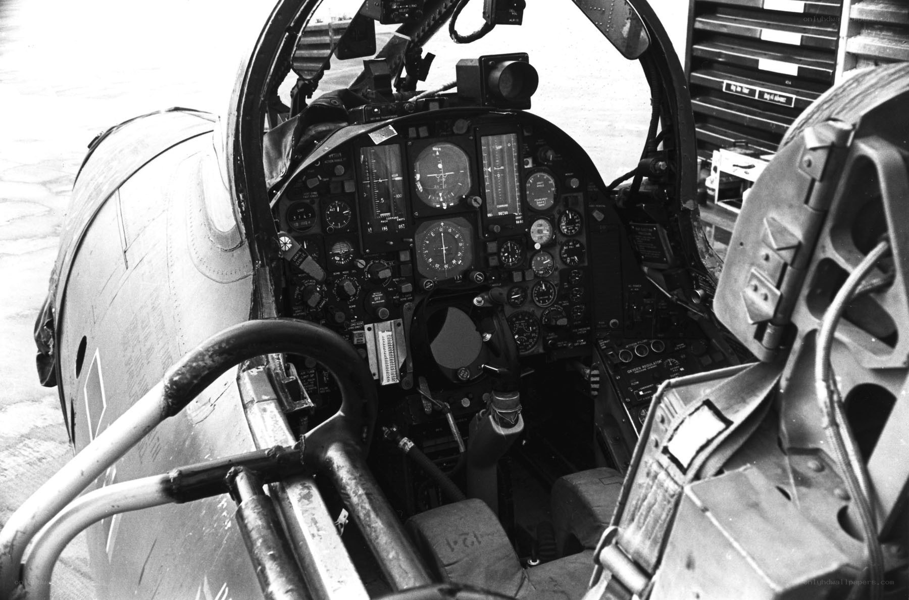 aircraft cockpit interior