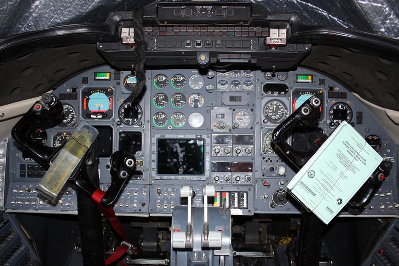Aircraft Cockpit Interior — Gray, Technical