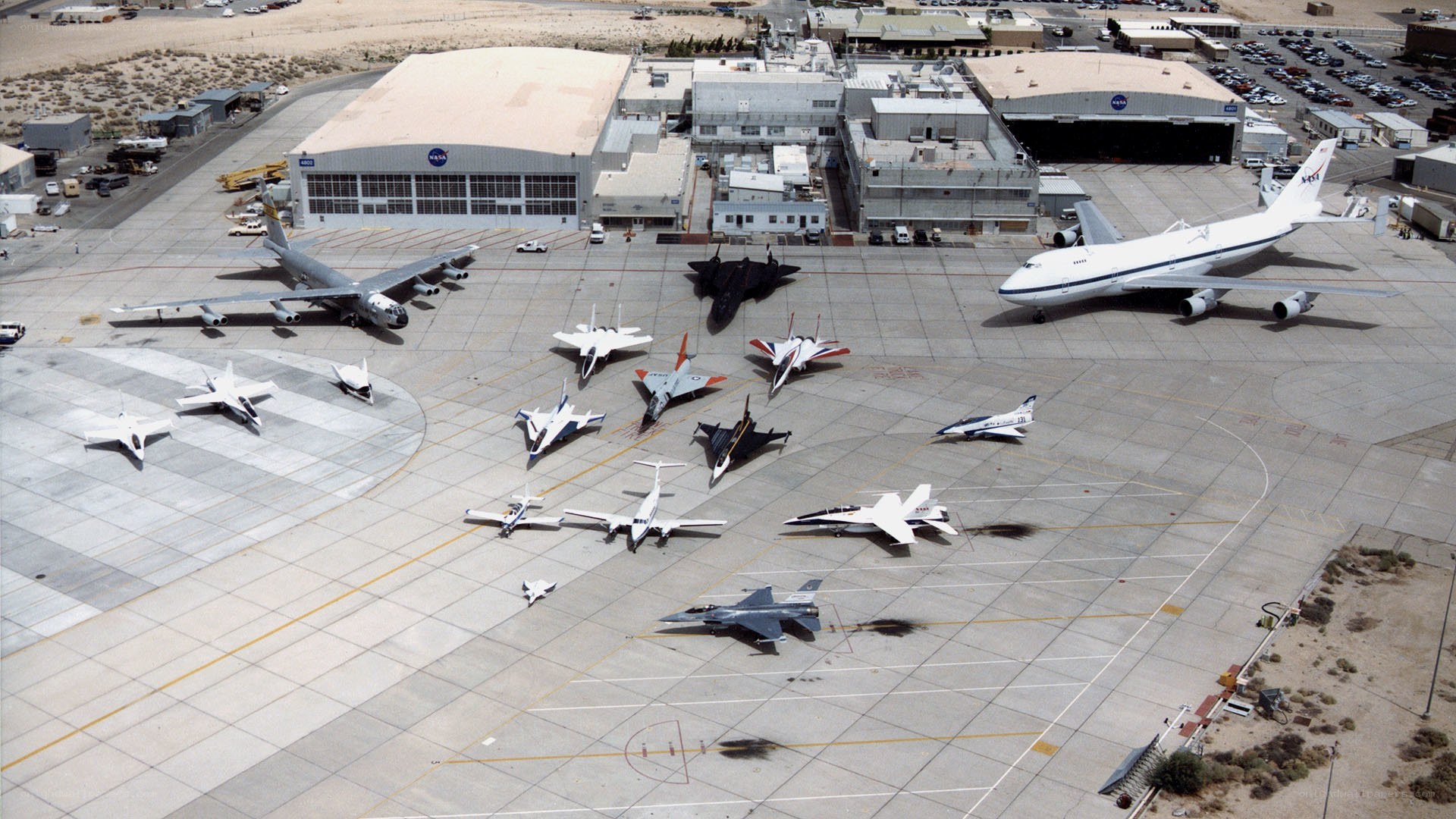 Aircraft display at NASA facility