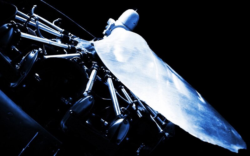 aircraft engine close-up