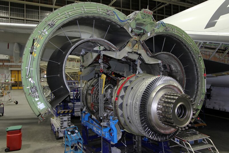 Aircraft Engine in Maintenance
