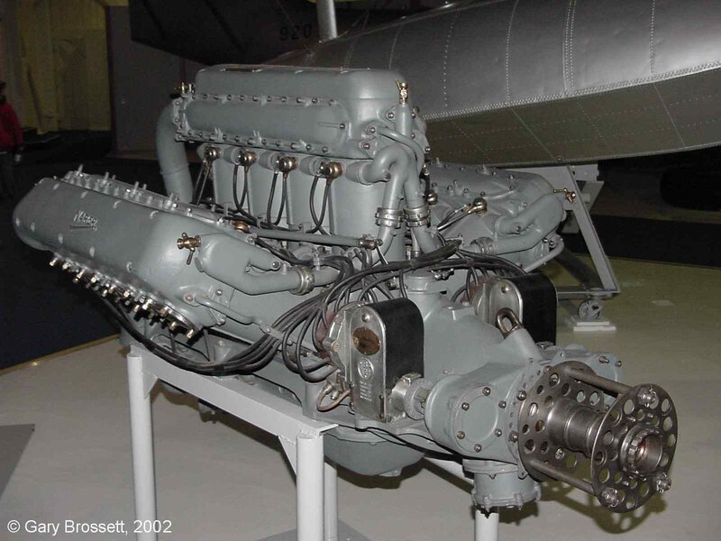aircraft engine on display