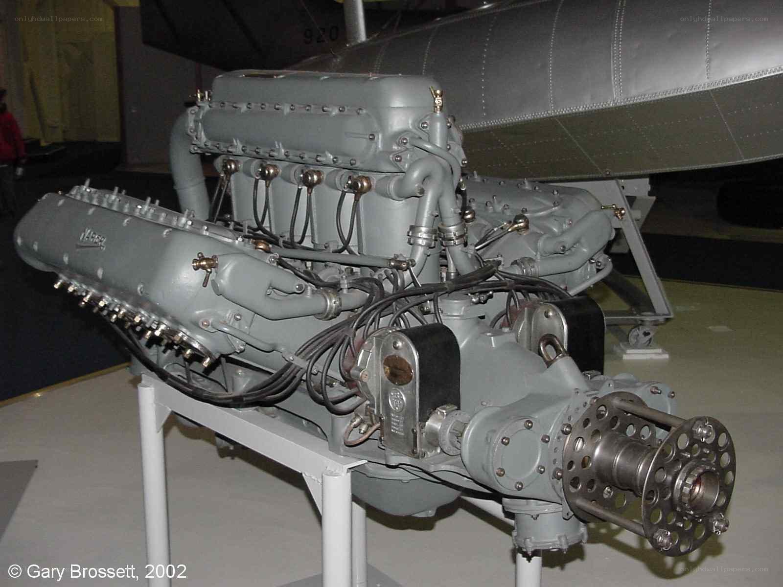 aircraft engine on display