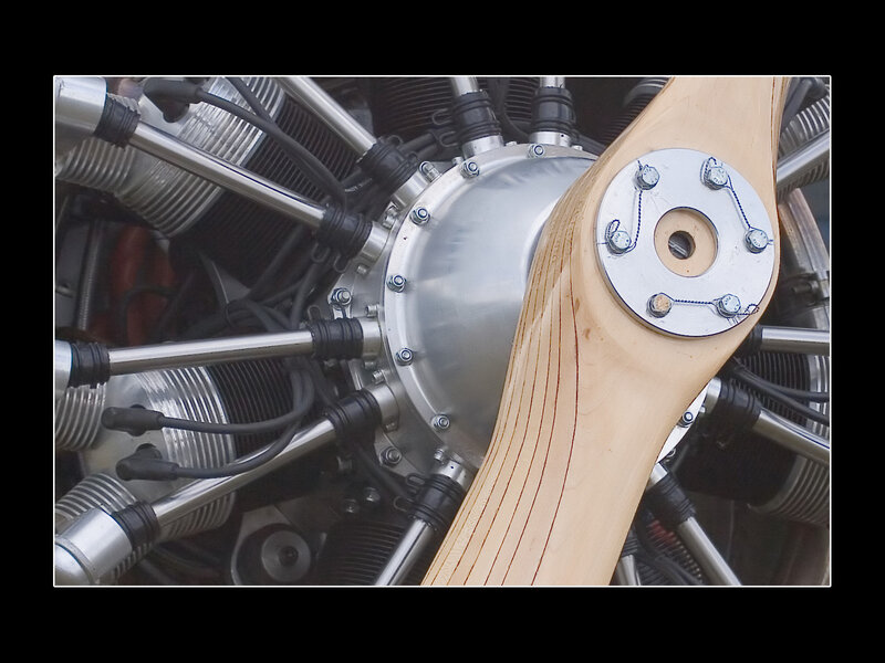 aircraft engine propeller close-up
