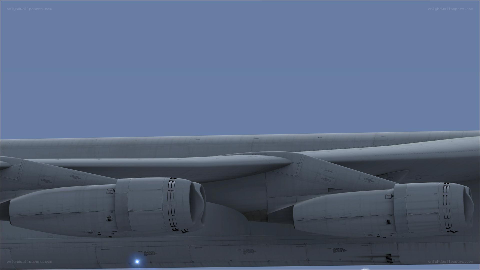 aircraft engine underbelly