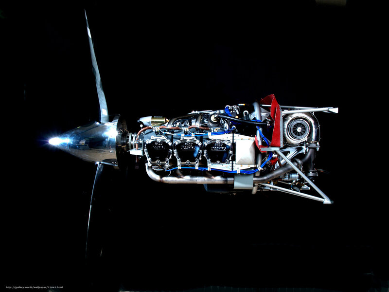 aircraft engine with propeller