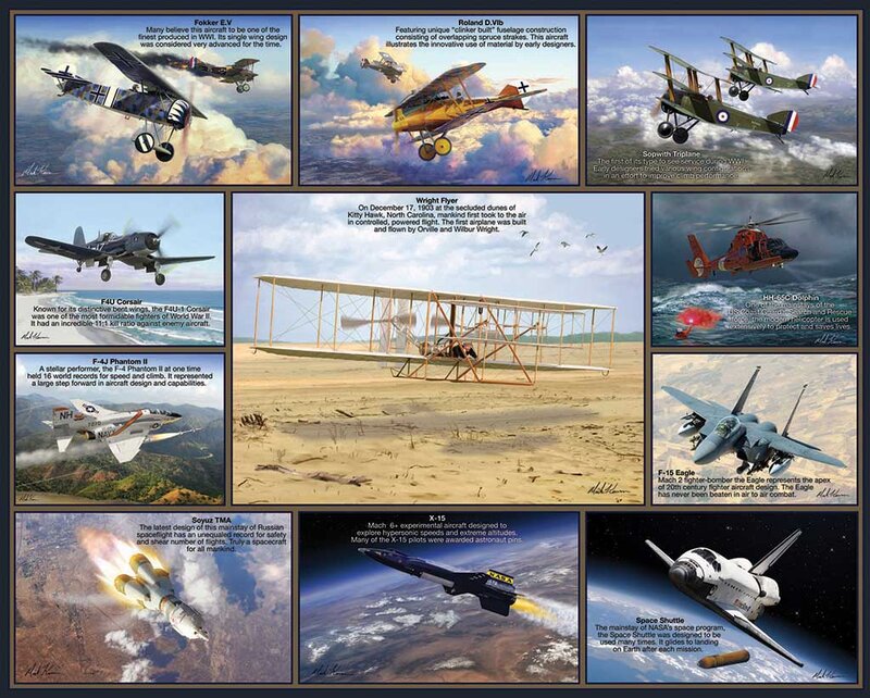 Aircraft Evolution Collage