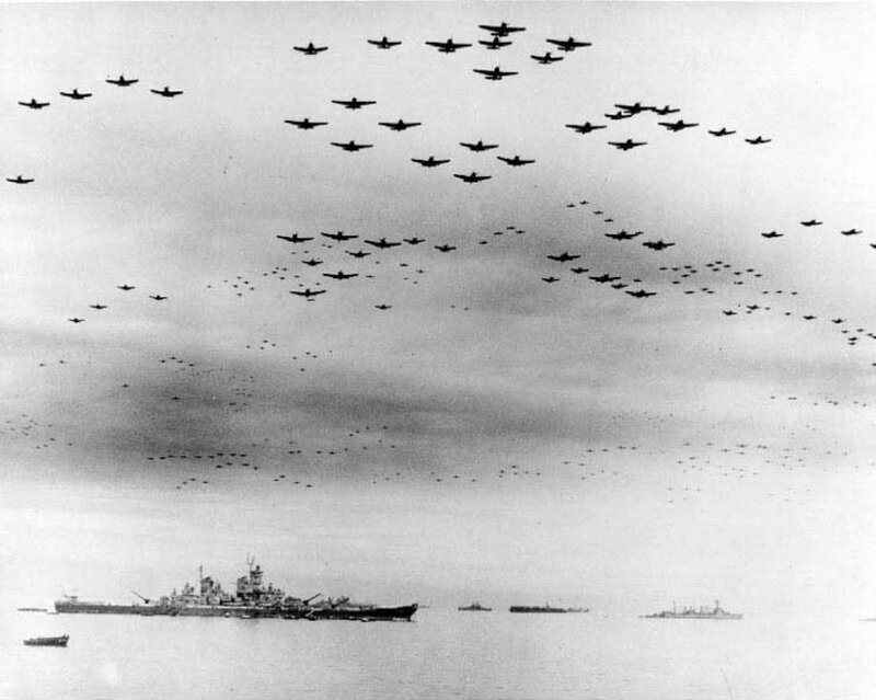 Aircraft Flying over Ships