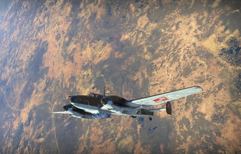 Aircraft Flying over Terrain