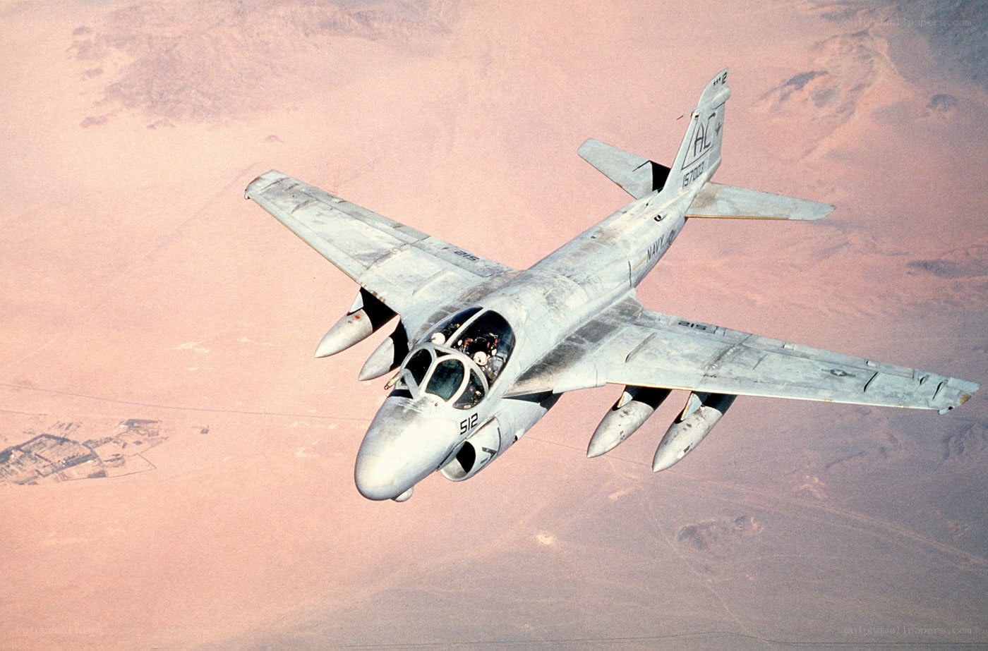 Aircraft in desert flight