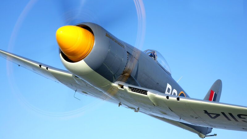 Aircraft in Flight — Blue, Dynamic