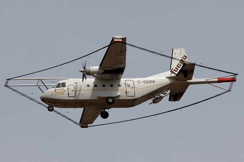 Aircraft in Flight — White