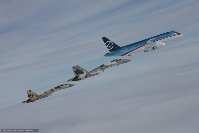 Aircraft in Formation — Blue, Calm
