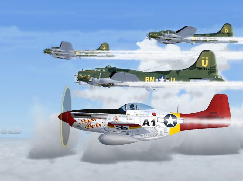 Aircraft in Formation — Blue