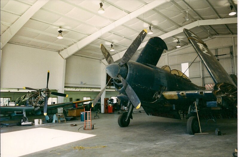 Aircraft in Hangar — Blue