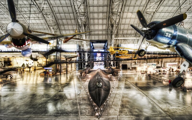 Aircraft in Museum Hangar