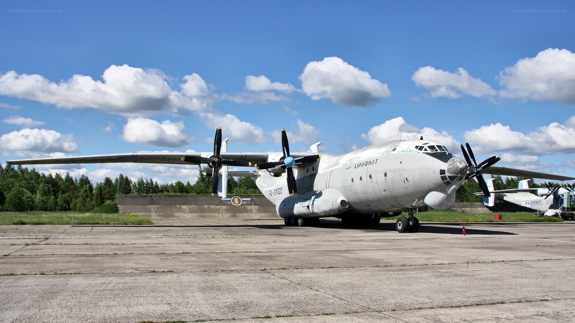 Aircraft on a tarmac