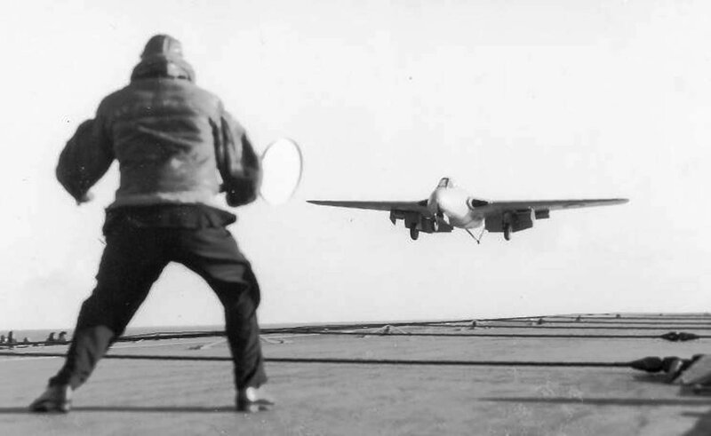 Aircraft on Aircraft Carrier — Black, Dramatic, Photograph