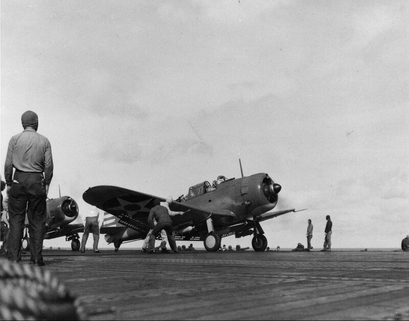 Aircraft on Aircraft Carrier Deck