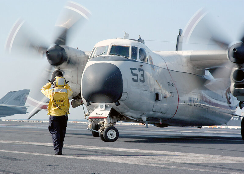 Aircraft on Aircraft Carrier — Gray, Active, Afternoon, Photograph