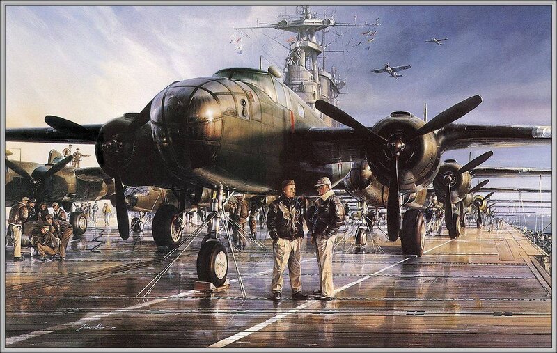 Aircraft on Aircraft Carrier — Green